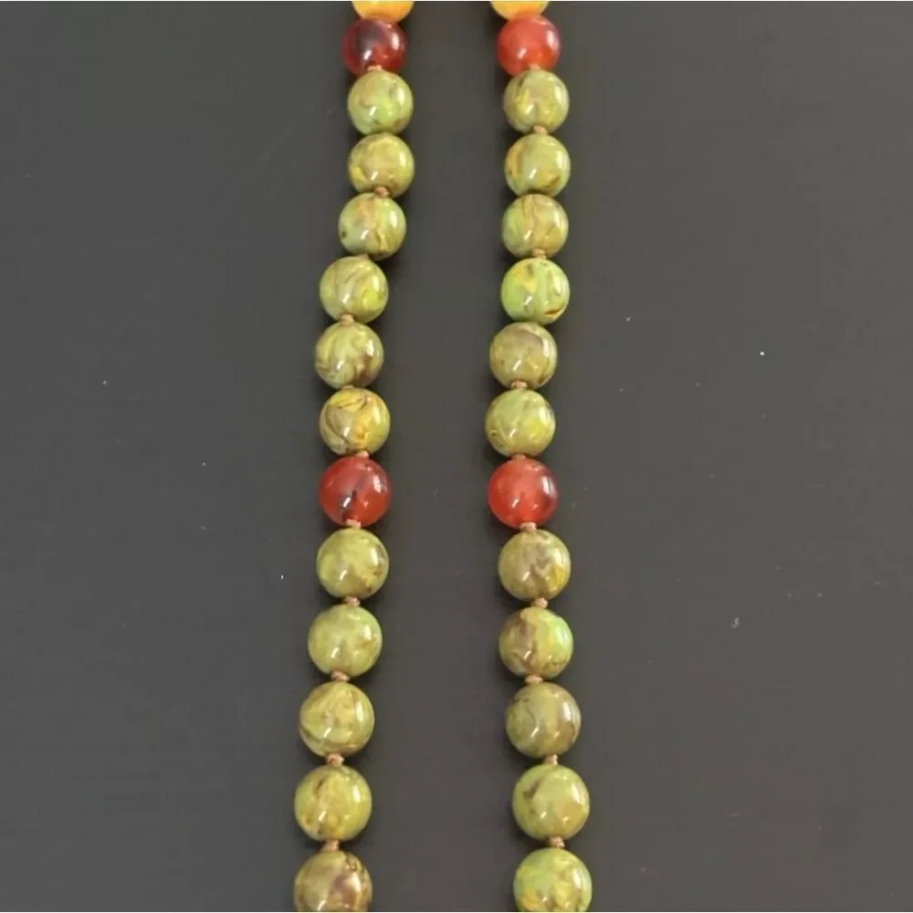 Vintage JOAN RIVERS Multi Faux Gemstone Pearl Beads 65” Long Necklace Gold NWOT